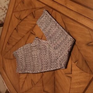 Free People Aztec Tribal Knit Winter leggings